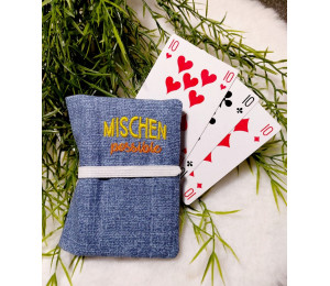 Stickdatei ITH - Spielkartenhüllen 8 Motive & Blanko